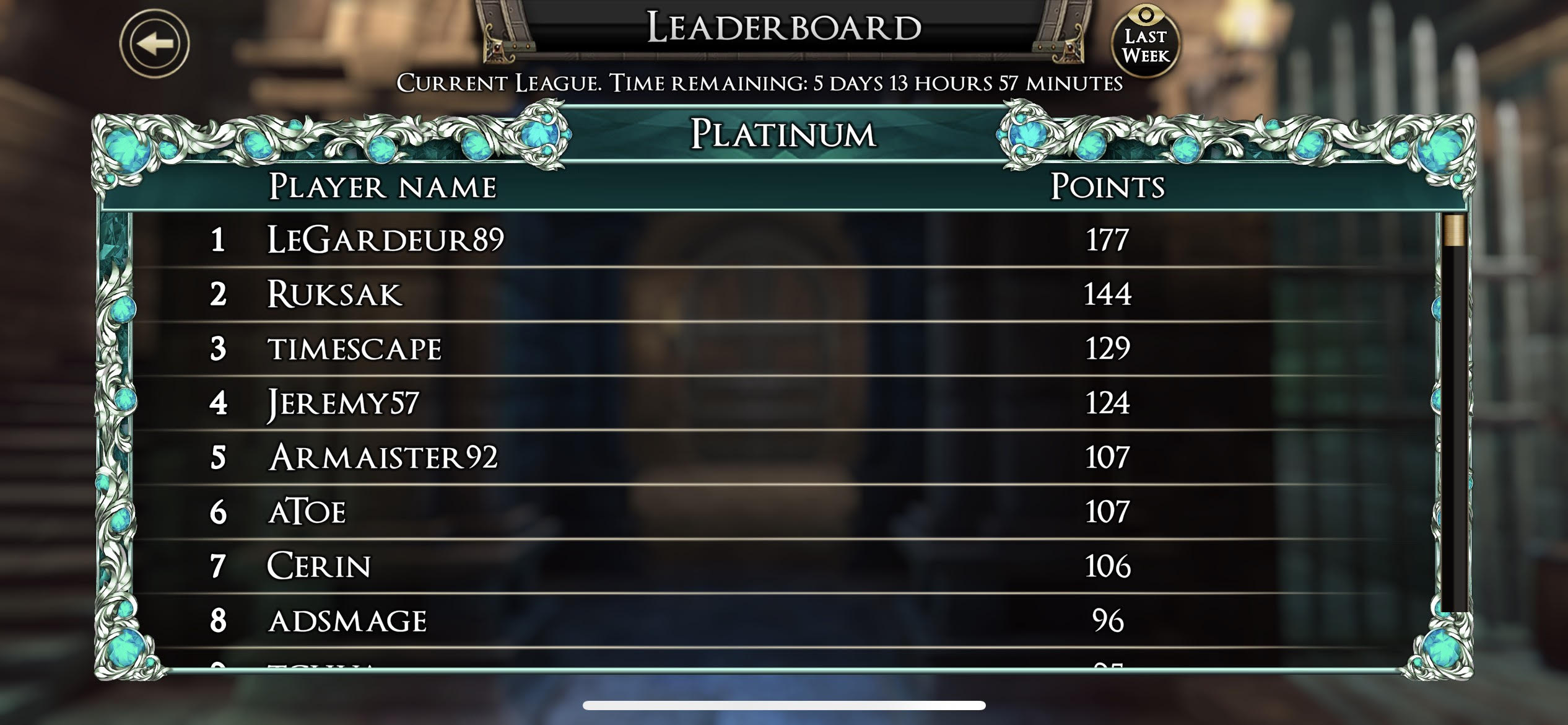 Player Leaderboard by King Level Expanded to Top 1000