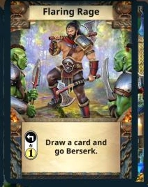 Flaring Rage skill card
