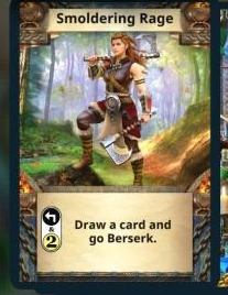 Smoldering Rage skill card