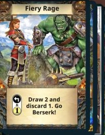 Fiery Rage skill card