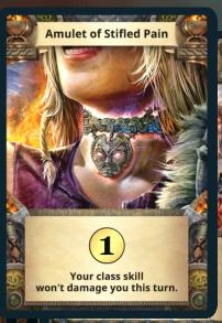 Amulet of Stifled Pain treasure card