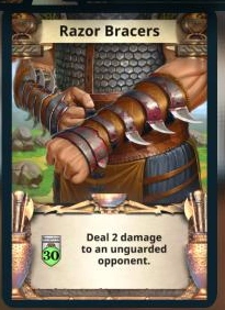 Razor Bracers treasure card