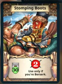 Stomping Boots treasure card