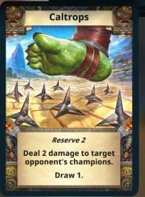 Caltrops treasure card