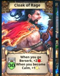 Cloak of Rage treasure card