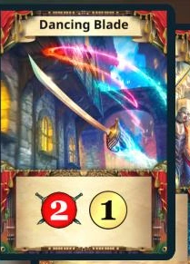 Dancing Blade treasure card