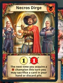 Necros Dirge treasure card