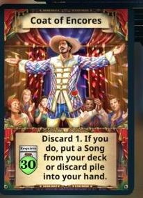 Coat of Encores treasure card