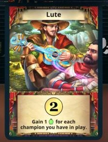 Lute treasure card