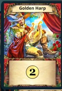 Golden Harp treasure card