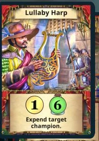 Lullaby Harp treasure card