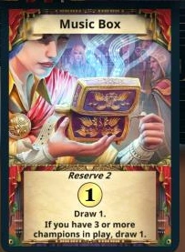 Music Box treasure card