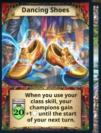 Dancing Shoes treasure card