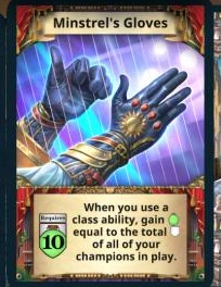 Minstrel's Gloves treasure card