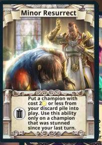 Minor Resurrect ability card