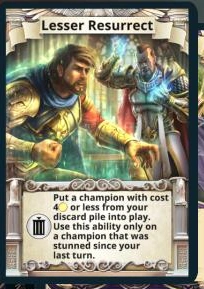 Lesser Resurrect ability card