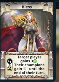 Bless skill card