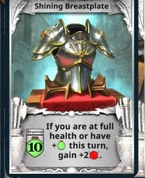Shining Breastplate treasure card