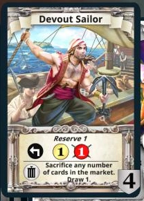 Devout Sailor treasure card