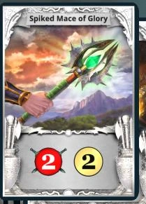 Spiked Mace of Glory treasure card