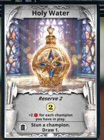 Holy Water treasure card