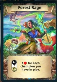 Forest Rage skill card