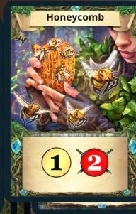 Honeycomb treasure card