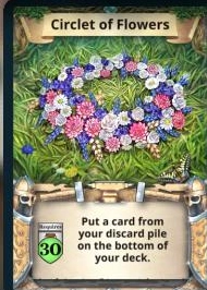 Circlet of Flowers treasure card