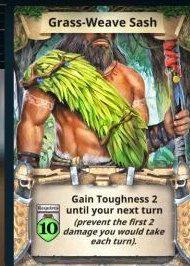 Grass-Weave Sash treasure card