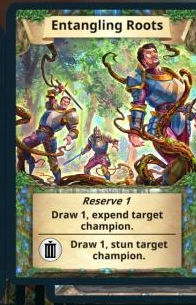 Entangling Roots treasure card