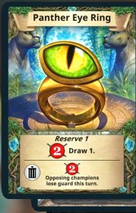 Panther Eye Ring treasure card
