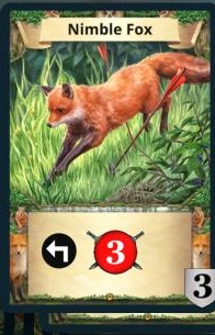 Nimble Fox treasure card