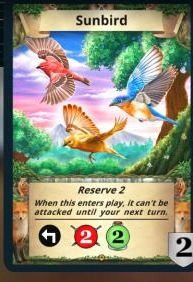 Sunbird treasure card