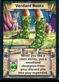 Verdant Boots treasure card