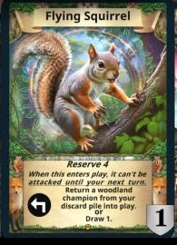Flying Squirrel treasure card