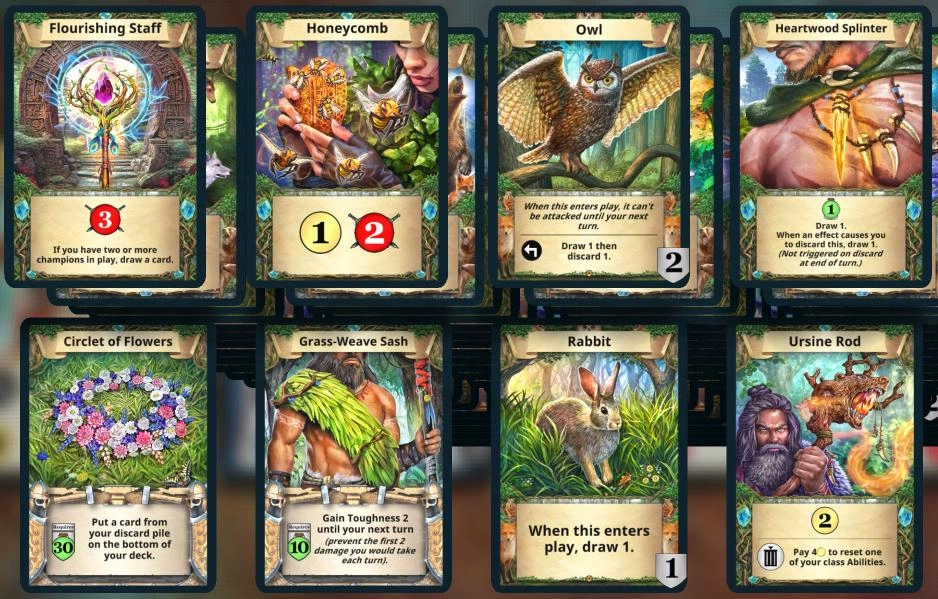 Druid treasures, levels 5-11 source sheet