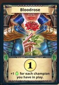 Bloodrose treasure card