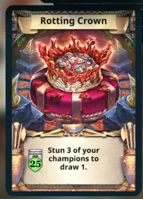 Rotting Crown treasure card