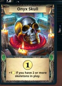 Onyx Skull treasure card