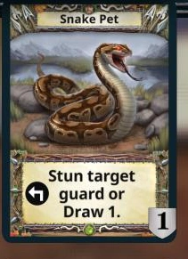 Snake Pet treasure card