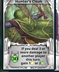 Hunter's Cloak treasure card