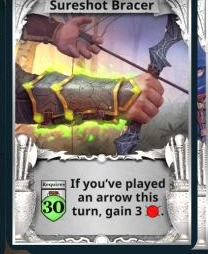 Sureshot Bracer treasure card