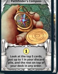 Pathfinder's Compass treasure card