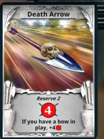 Death Arrow treasure card