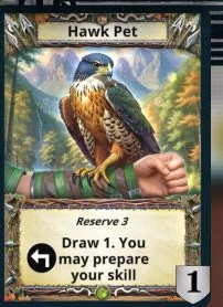 Hawk Pet treasure card