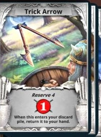 Trick Arrow treasure card