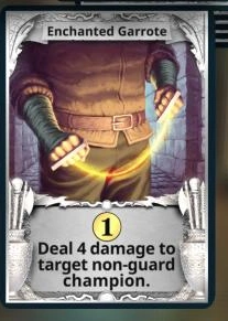 Enchanted Garrote treasure card