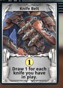 Knife Belt treasure card