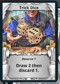 Trick Dice treasure card