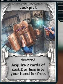 Lockpick treasure card